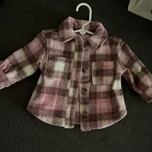 Old Navy Jackets Coats Shacket Baby Girl Flannel Poshmark